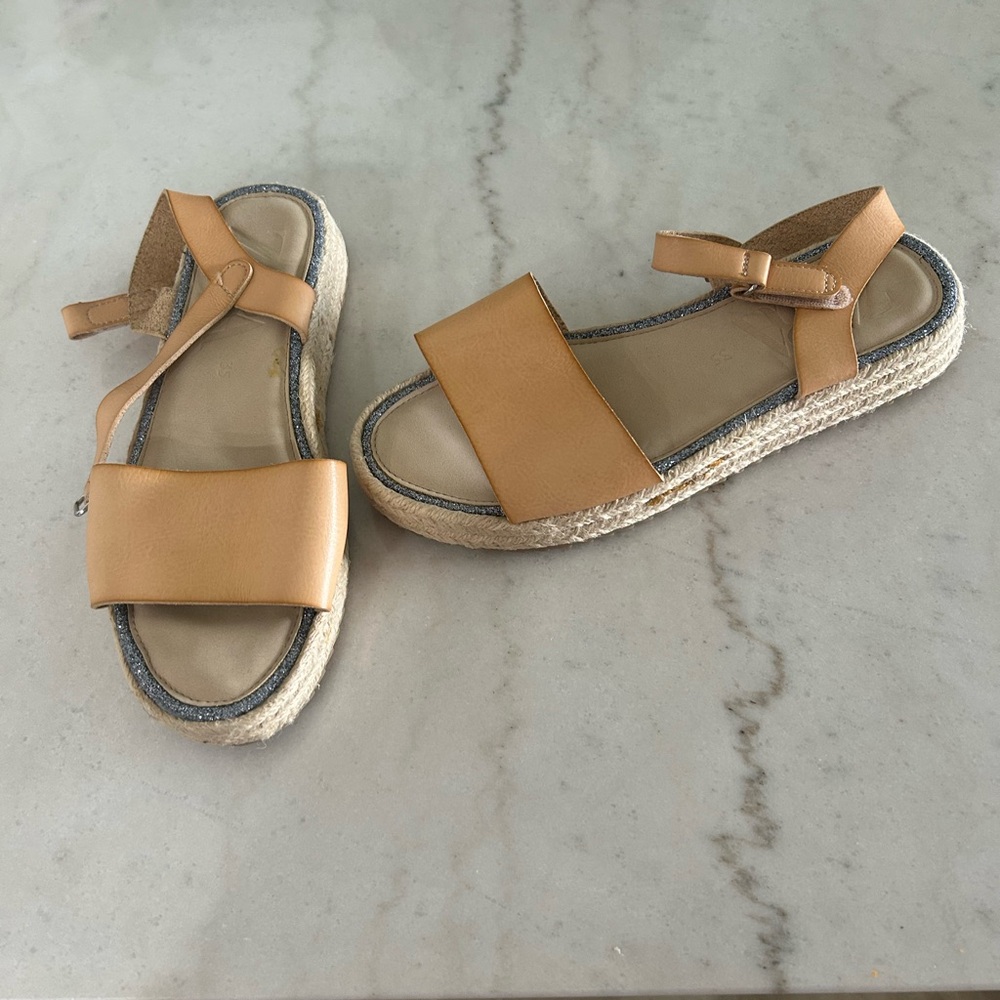 Zara Brown Espadrille Sandals